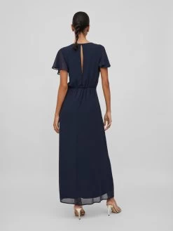 Vila Maxi Jurken Jurk Milina Dames Navy -Vila 9a76af2192d72b5aa486ee931fad4d6e