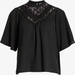 Vila Overhemden Blouse Dames Zwart