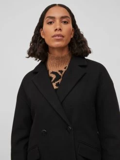 Vila Tussenmantels Tussenmantel Dames Zwart -Vila 9b3db1b9f61c0356859ccc0535063d6d