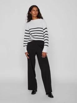 Vila Fijngebreide Truien Trui MONTI Dames Wit -Vila 9cfe1e1f6bcca2031c1e51440605b11a