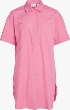 Vila Lange Blouses Blouse Dames Pink