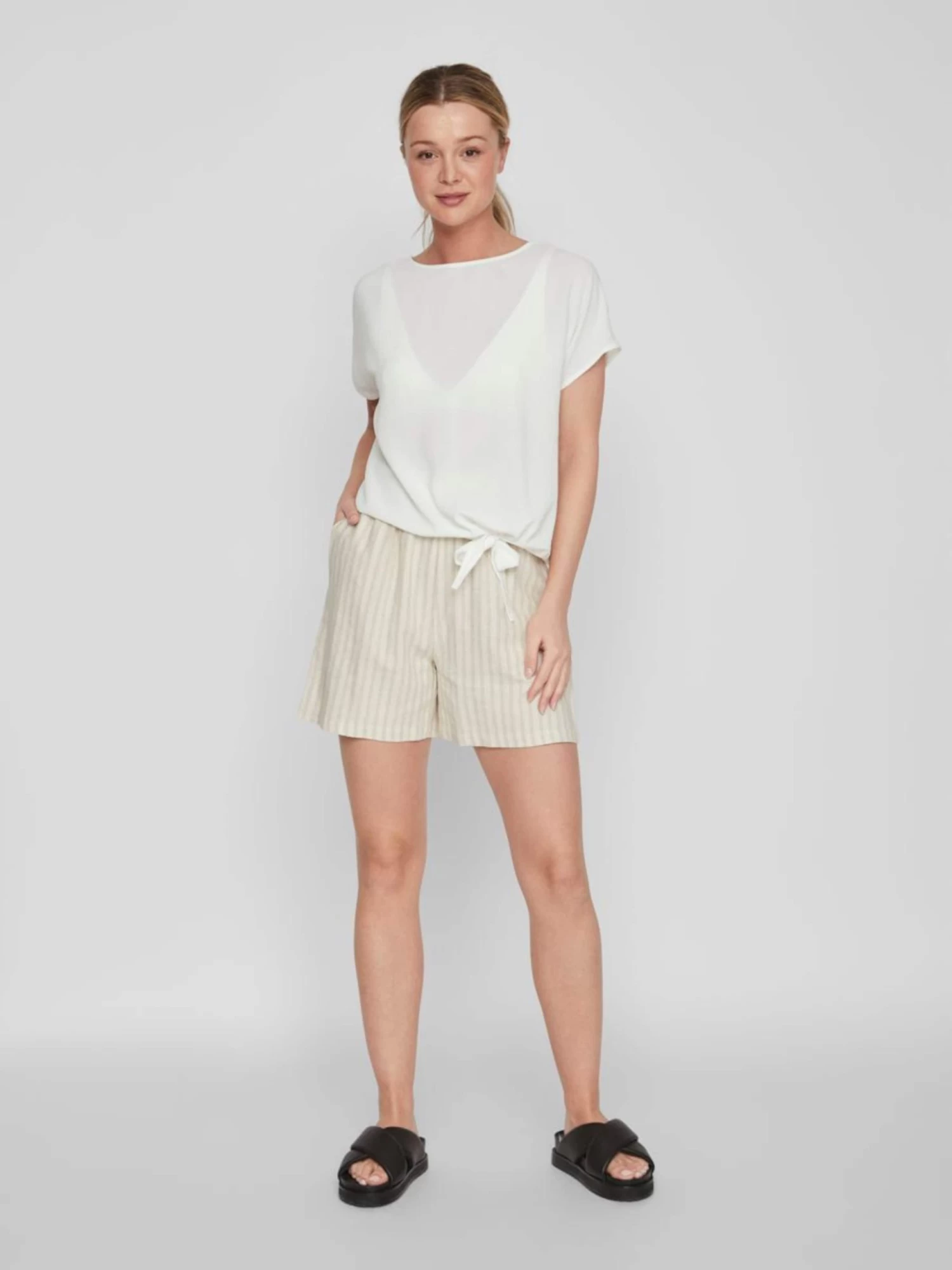 Vila T-shirts Shirt Dames Wit 5 Vila T-shirts Shirt Dames Wit - Afbeelding 5