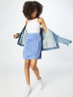 Vila Mini Rokken Rok FULLA Dames Lichtblauw / Donkerblauw -Vila 9d8e53411924d2d7eea2218cd80fed24