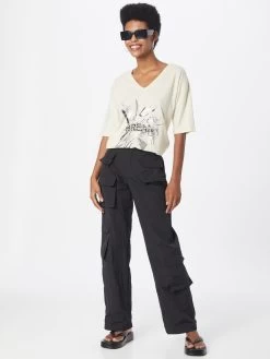 Vila T-shirts Shirt Dames Beige -Vila 9e64120a5788d40c359b736a87414241