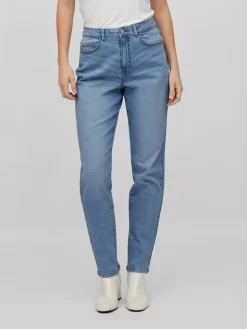 Vila Straight Regular Jeans Naomi Dames Blauw -Vila 9e659ea12d6187bf69bfef1b613428c4 scaled