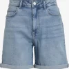 Vila Denim Shorts Regular Jeans Jo Dames Blauw