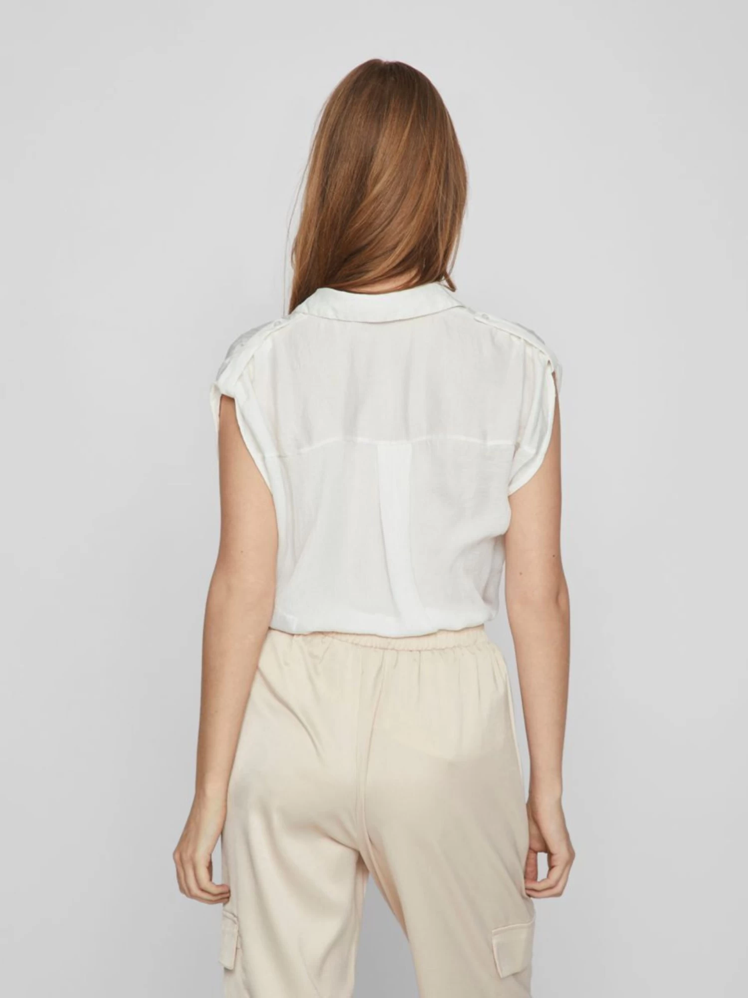 Vila Blouse Tops Blouse Dames Wit 4 Vila Blouse Tops Blouse Dames Wit - Afbeelding 4