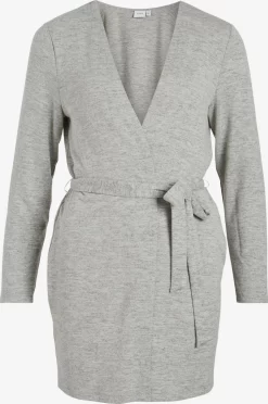 Vila Vesten Gebreid Vest KATHRINE Dames Lichtgrijs