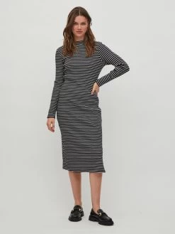 Vila Jerseyjurken Jurk Balu Dames Zwart -Vila 9f75186b860639f38e2f6d6ff7335839