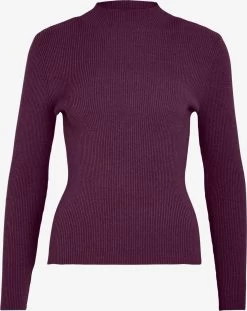 Vila Basic Truien Trui SPACY Dames Aubergine