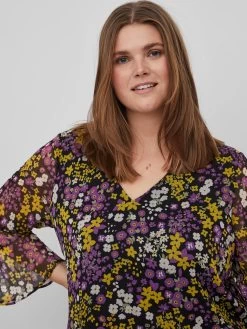 Blouses Met Korte Mouw Blouse Falia Dames Zwart -Vila a0229f58f9911167777168cc729243b4