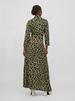 Vila Maxi Jurken Jurk Dames Groen -Vila a08799037cbfb50a7fdf6baa8d7a1029