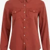 Vila Spijkerblouses Blouse Bista Dames Roestrood