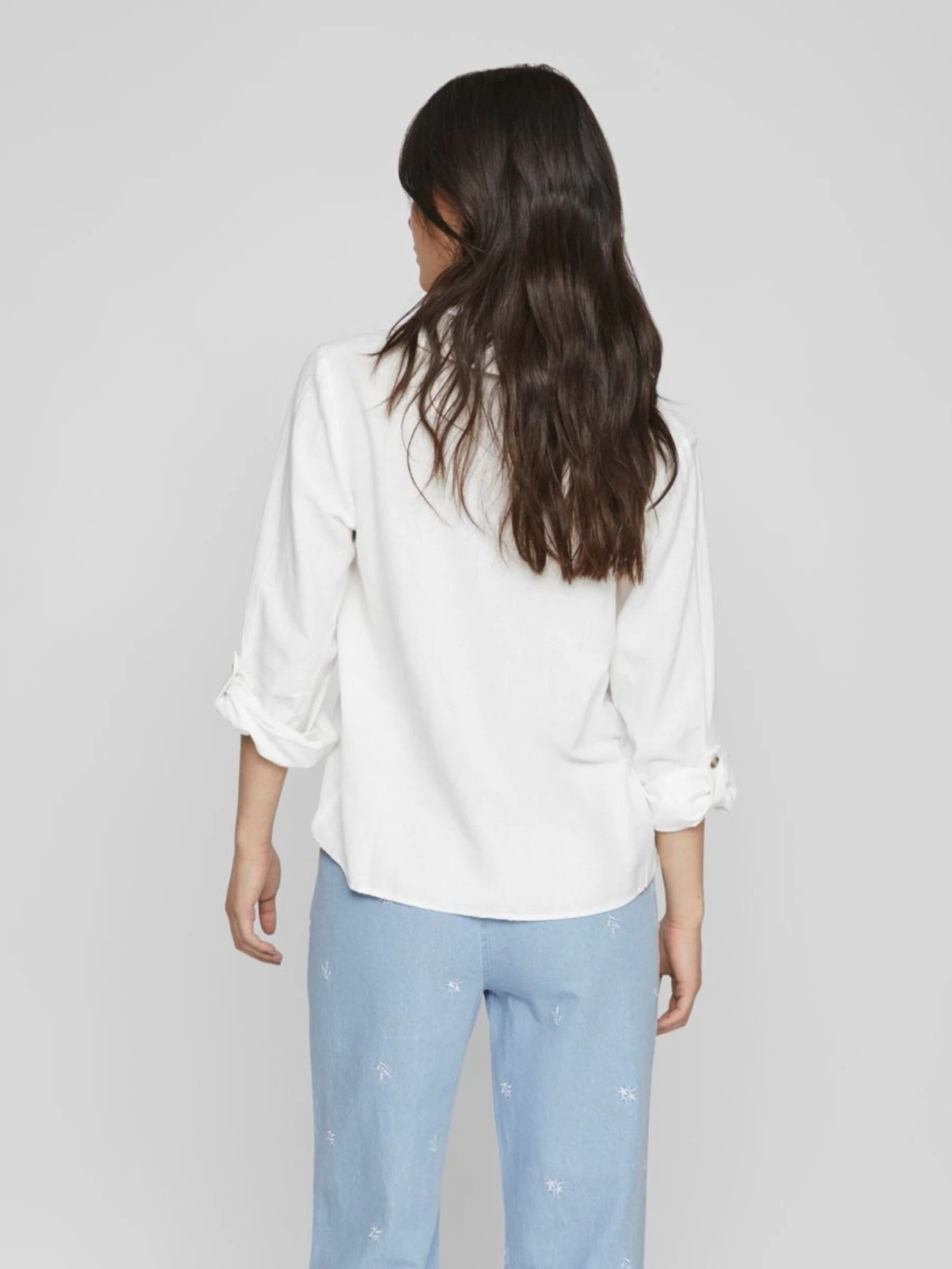Vila Overhemden Blouse Dames Offwhite 4 Vila Overhemden Blouse Dames Offwhite - Afbeelding 4
