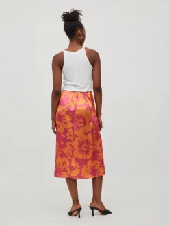 Vila Midi Rokken Rok Paper Dames Pink -Vila a24b9f9d58890c8451cd862db5070578 scaled