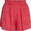 Vila Shorts Regular Broek NISJA Dames Donkerrood