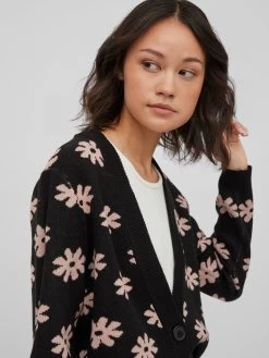 Vesten Gebreid Vest SAINT Dames Zwart -Vila a2e036736e398bed83e1c114a0834727