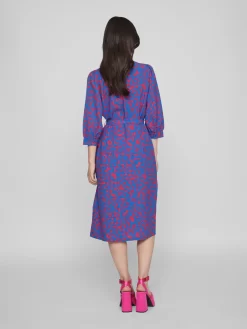 Vila Midi Jurken Jurk Dames Blauw 10 Vila Midi Jurken Jurk Dames Blauw -Vila a41e90404dfbdee755cc8b3bf3b875bf scaled