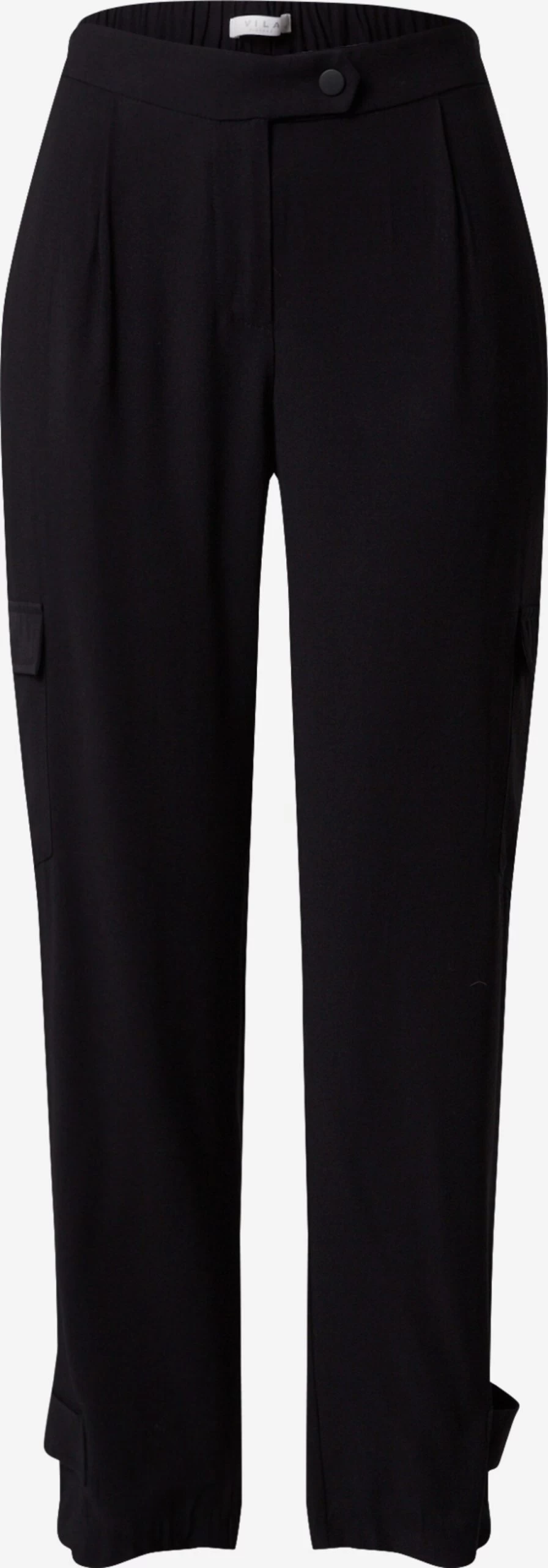 Vila Cargobroeken Regular Cargobroek VITHYRA Dames Zwart 1 Vila Cargobroeken Regular Cargobroek VITHYRA Dames Zwart