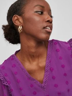 Vila Blouseshirts Blouse Dames Roze -Vila a66d93defda352a9d7288599f7f1053d