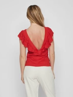 Vila Uitgaanstops Top Dames Rood 8 Vila Uitgaanstops Top Dames Rood -Vila a69c3e12aa66c777e4841bc7d586d093