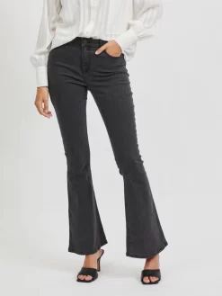 Vila Bootcut Flared Jeans Dames Zwart 9 Vila Bootcut Flared Jeans Dames Zwart -Vila a6d827277793d1260d32f28adcf960a3 scaled