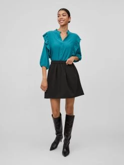 Vila Mini Rokken Rok STINAS Dames Zwart -Vila a76d71317722ac002f2988b046e7ac62