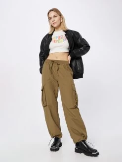 Vila Cargobroeken Loosefit Cargobroek Pocky Dames Olijfgroen -Vila a7855ae3f0f36368b0751996e5ef899c