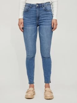 Vila Jeans Skinny Jeans Dames Blauw -Vila a8098a7b7312c1079571a1e5775113d8