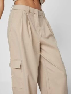 Vila Cargobroeken Wide Leg Cargobroek Dames Beige -Vila a8101dd1dd4bf5821825e0829b615fe8