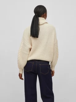 Vila Coltruien Oversized Trui TRIPS Dames Beige -Vila a8481d732111d82369e24397ef11e68e scaled