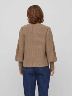 Vila Truien Trui Dames Bruin -Vila a889401a771406b59792d62cb8472b85