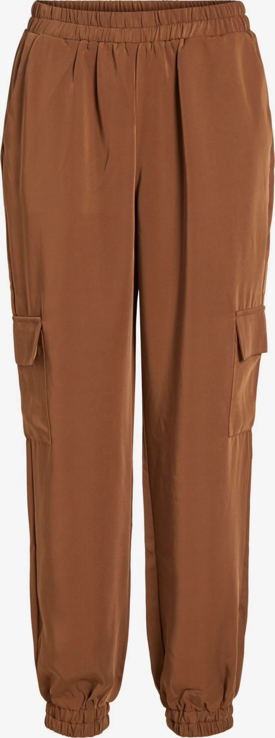 Vila Cargobroeken Tapered Cargobroek Dames Karamel 1 Vila Cargobroeken Tapered Cargobroek Dames Karamel