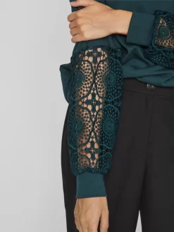 Vila Sweatshirts Sweatshirt Ricta Dames Smaragd -Vila abbe3800a007443025b5a94622e496fa scaled