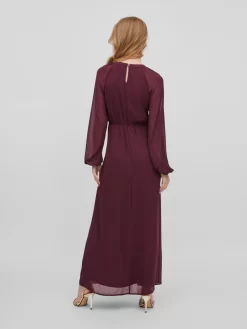 Vila Avondjurken Avondjurk Milina Dames Bordeaux -Vila abd02d59a419a38679720664735182ea scaled