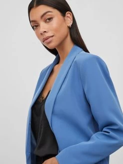 Vila Klassieke Blazers Blazers Dames Blauw 12 Vila Klassieke Blazers Blazers Dames Blauw -Vila ac86cb2a6c4a4f75a853d1fc85097158