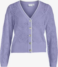 Vila Vesten Gebreid Vest JODIE Dames Lavendel