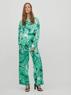 Vila Overhemden Blouse Dames Jade Groen -Vila ad7d78d59ec366a63e34b537d63beebf