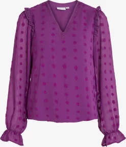 Vila Blouseshirts Blouse Dames Roze