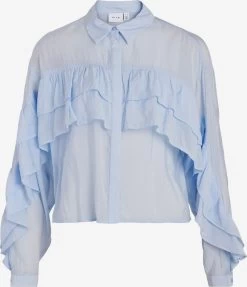 Vila Overhemden Blouse NABIA Dames Lichtblauw