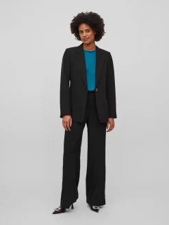Vila Klassieke Blazers Blazers Lowny Dames Zwart -Vila add85b776224ed70a3e7257f0d015cb8 scaled