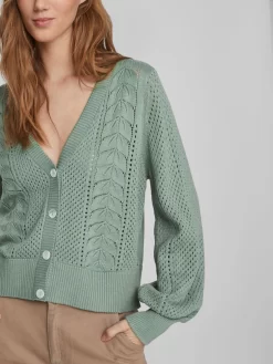 Vila Vesten Gebreid Vest Cattia Dames Jade Groen -Vila add96ecd456ff6899d90335abbd89a80 scaled