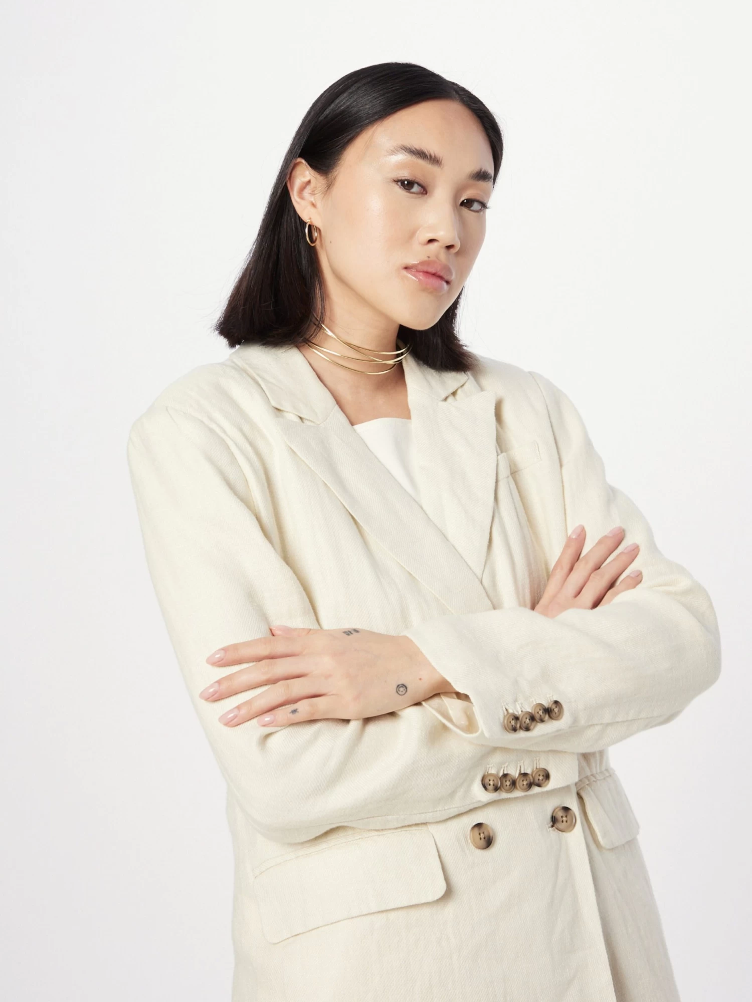 Vila Klassieke Blazers Blazers Dames Beige 5 Vila Klassieke Blazers Blazers Dames Beige - Afbeelding 5