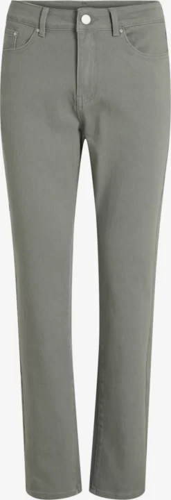 Vila Straight Regular Jeans Stray Dames Pastelgroen