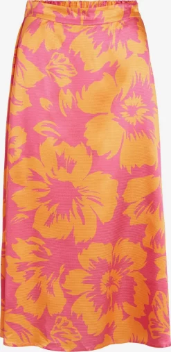 Vila Midi Rokken Rok Paper Dames Pink