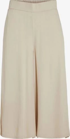Vila Culottes Wide Leg Broek Vero Dames Beige