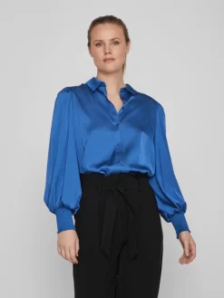 Vila Overhemden Blouse Dames Royal Blue/koningsblauw -Vila b0bafa6493605860dc1c2503dee98dd6 scaled
