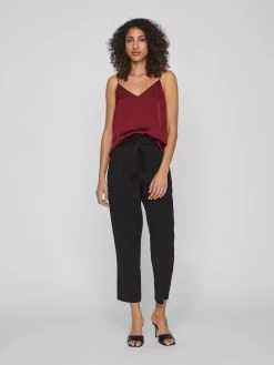 Vila Spaghetti Tops Top Dames Wijnrood -Vila b19d1691b0810c43ecfb53b1c7e16908