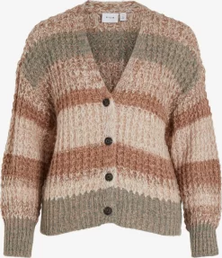 Vila Vesten Gebreid Vest ABRIL Dames Bruin / Cappuccino