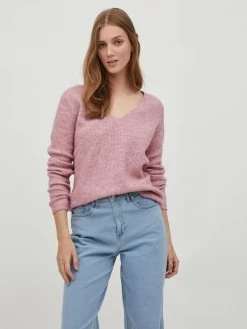 Vila Fijngebreide Truien Trui Dames Pink -Vila b1f68e286d06a03e573b4ecb941995fa